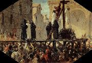 Stefano Ussi The Execution of Savonarola Spain oil painting artist